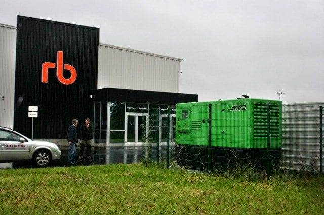 Grupo electrógeno en empresa de Holanda