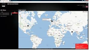 Carte globale montrant les emplacements des groupes connectés