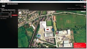 Vue aérienne de l’emplacement d’un groupe en particulier