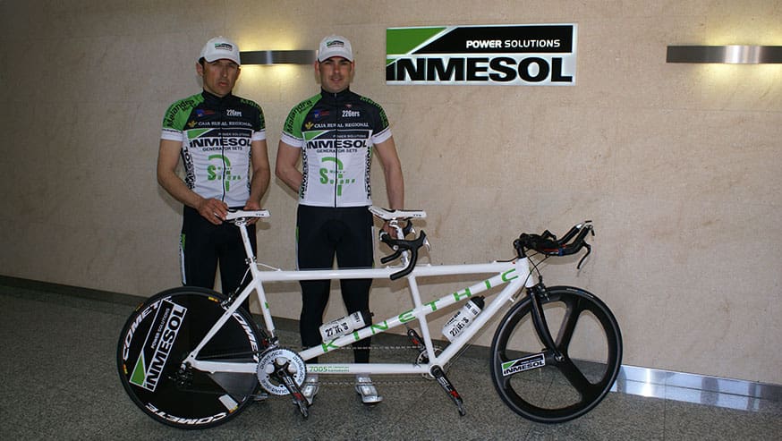 Our Continued Support for a Paralympic Champion 1 Left: Miguel Ángel Clemente. Right: his guide, Pedro José Vera Alcaraz.