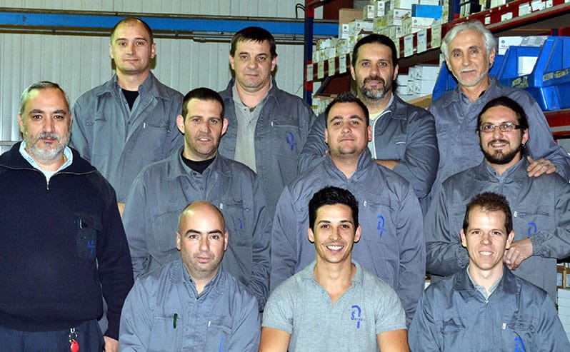 Sur la photo, des membres de l’équipe du service Électricité.