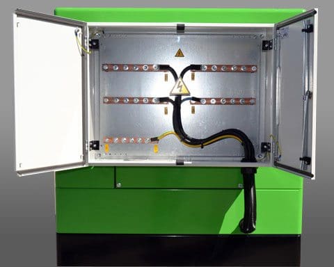 Cuadro de salida de potencia del grupo electrógeno