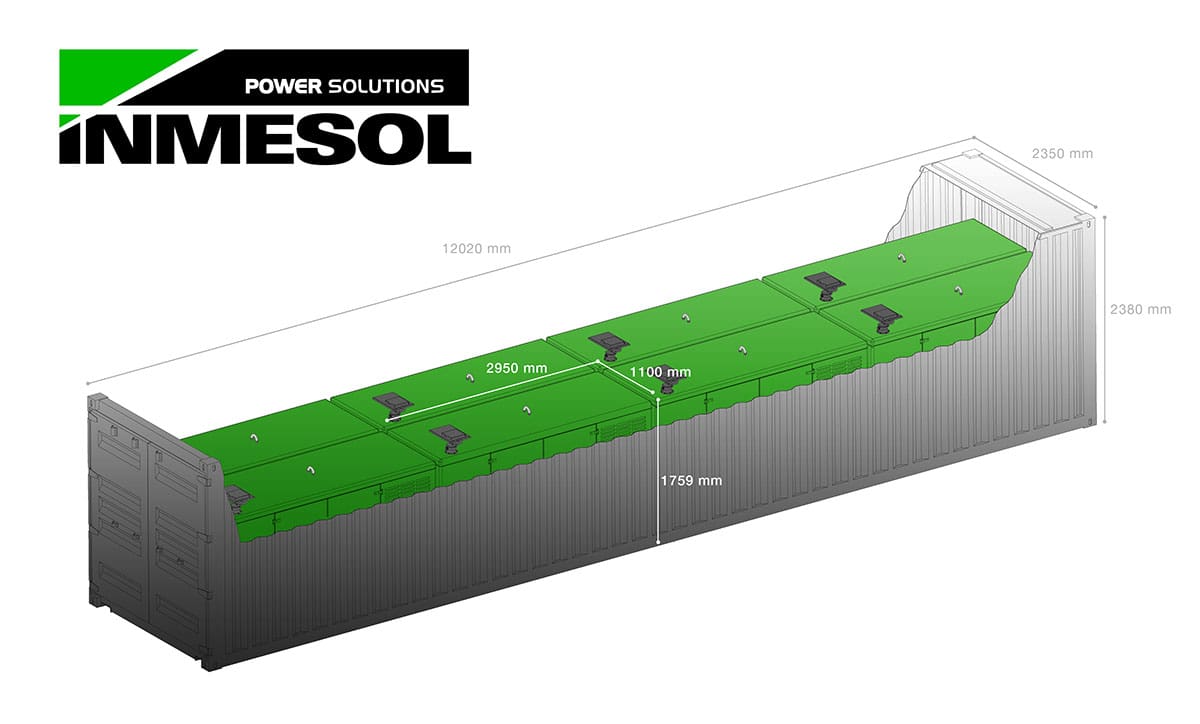 40ft High Cube marine container can house up to eight units of the new generator sets model