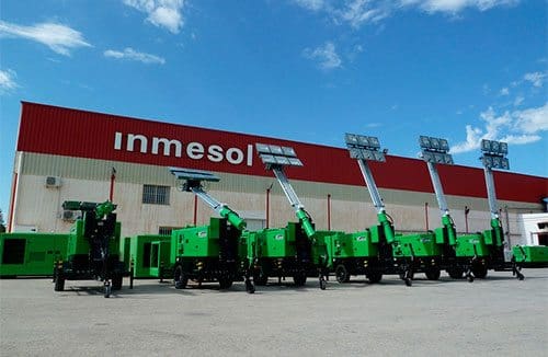 torres de iluminación Inmesol  están especialmente diseñadas para poder ser transportadas