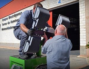 El mástil de las torres alcanza una altura máxima de siete metros.