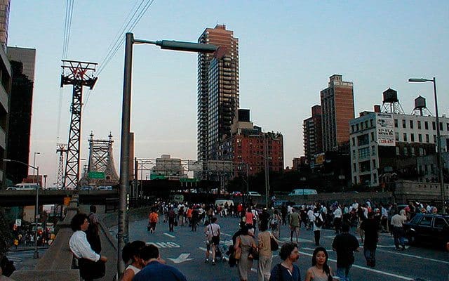 New York pendant la panne de 2003 (Wikimedia Commons).