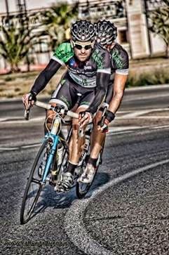 El TándemMurcia luciendo el maillot de Inmesol.