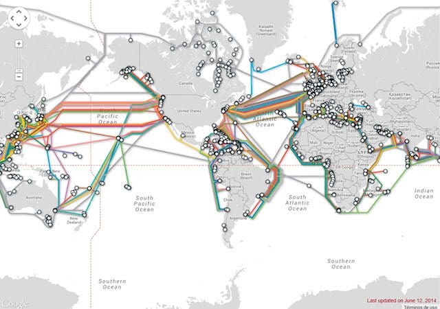Image : TeleGeography, sous licence Creative Commons.