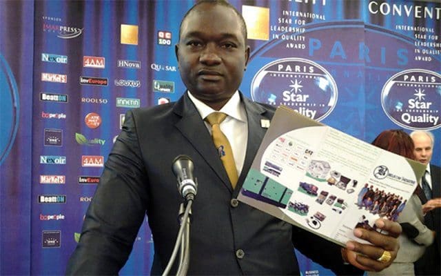 Notre distributeur au Burkina Faso reçoit le prestigieux prix international Star for Leadership in Quality 2 Belkom-ISLQ-2