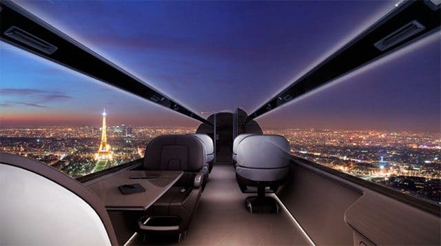 Imagen del Ixion Private Jet extraída de la web de Technicon Design