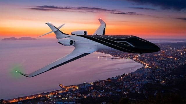 Imagen del Ixion Private Jet extraída de la web de Technicon Design