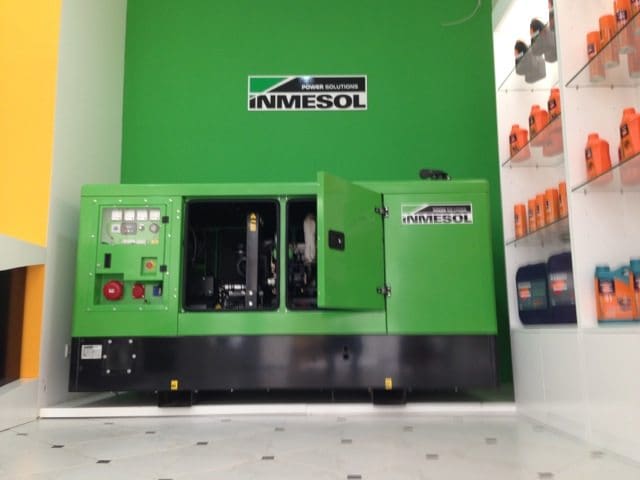 exhibition space for Inmesol generator sets in Luanda