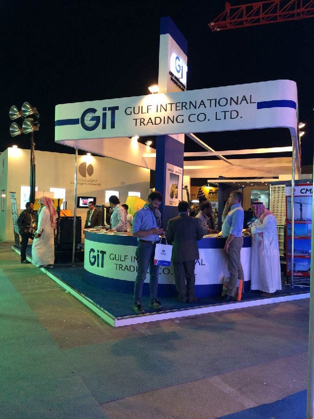 Le stand de GIT au salon Saudi Build.