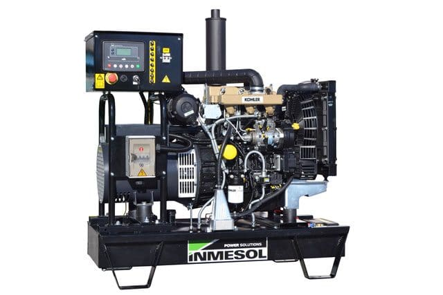 open generator set with a new 20-kVA Kohler motor