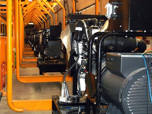 Chaîne de montage des groupes électrogènes Inmesol