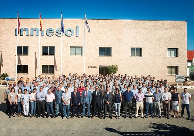 Plantilla del Grupo Solano en las instalaciones de Inmesol Plantilla del Grupo Solano en las instalaciones de Inmesol