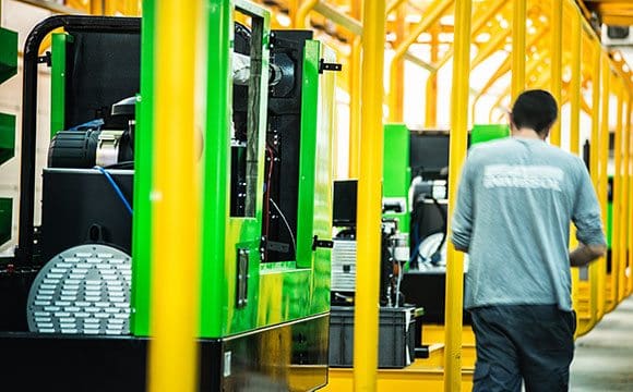 Assembling line at INMESOL facilities