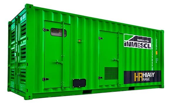 Grupo electrógeno de la Gama Pesada en un contenedor super-insonorizado Grupo electrógeno de la Gama Pesada en un contenedor super-insonorizado