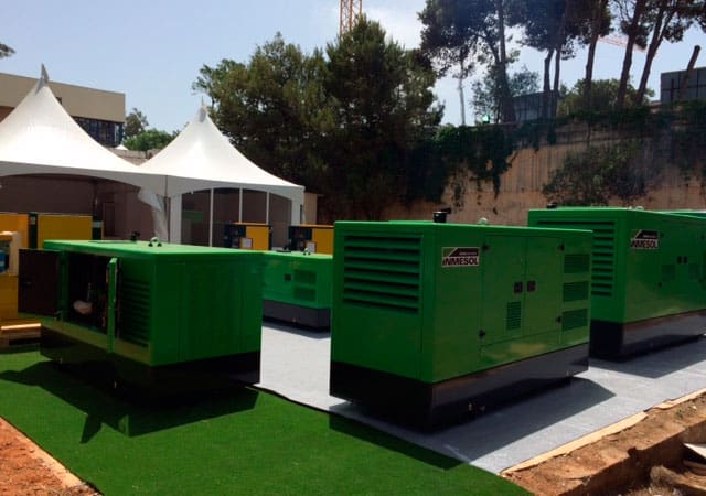 Grupos electrógenos Inmesol de la gama de emergencia expuestos en la FIA Grupos electrógenos Inmesol de la gama de emergencia expuestos en la FIA