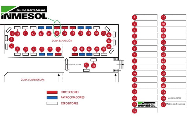 Location map: Exhibition area and Conference area