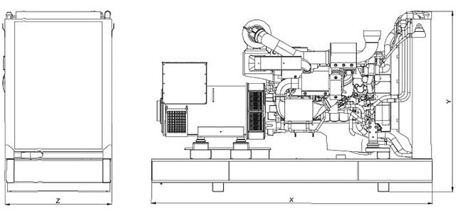 INMESOL intègre des moteurs VOLVO PENTA de dernière génération sur ses gammes industrielles et de secours (50 Hz et 60 Hz) 3 Dimensions réduites par rapport à d'autres modèles produisant la même puissance