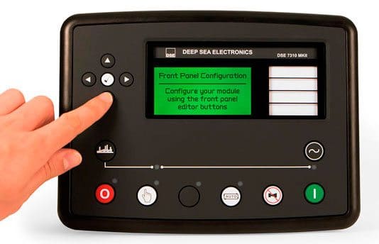 Centralita electrónica DSE73XX MKII con pantalla disponible para ser personalizada