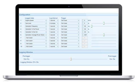 List of data logged in the module