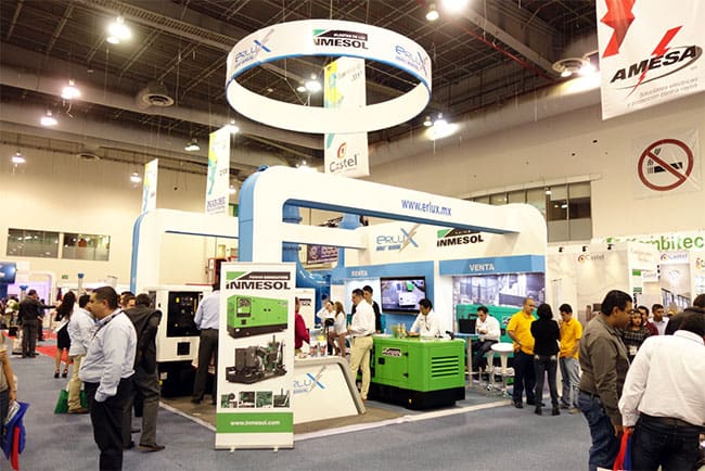 Participation d'Inmesol au Salon Expo Eléctrica Internacional 2017 3 Le stand d'ERLUX Power Group au Salon de l'Expo Eléctrica Internacional