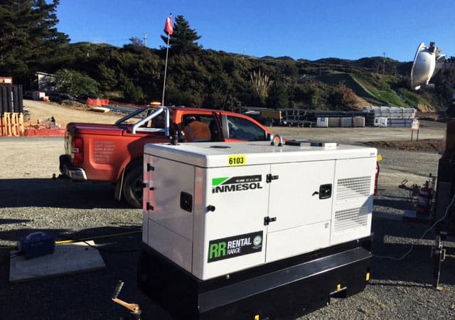 30 kVA PRP genset at the Gully highway construction site