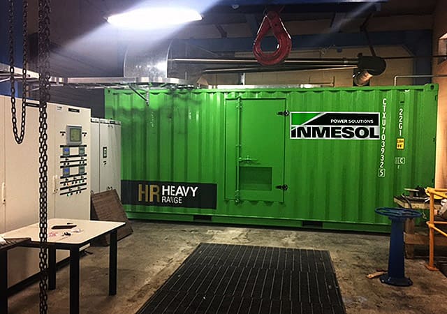 Un groupe électrogène modèle IT-1115, installé dans la station de pompage