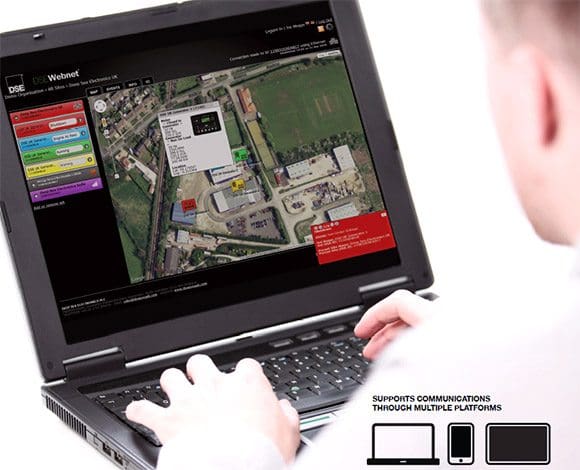 Visualización de la localización del grupo electrógeno