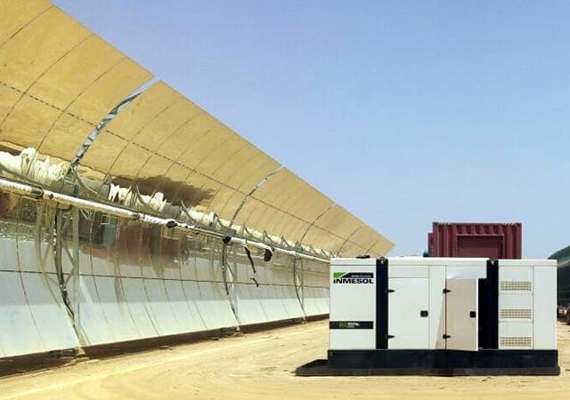 Grupos electrógenos INMESOL en reserva operan en la Termosolar de Ouarzazate 1 Grupo electrógeno en emergencia INMESOL modelo IVR-440